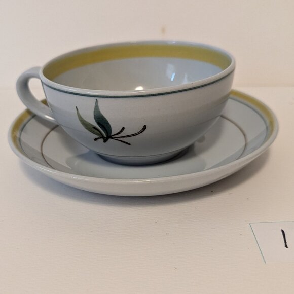 Vintage Handpainted Arabia Finland Windflower Teacup and Saucer - Picture 11 of 11